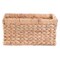 Vintiquewise Storage Bin Basket, Brown, Water Hyacinth, 7.5 in L x 12 in W x 6 in H QI003544.S - alternate 5